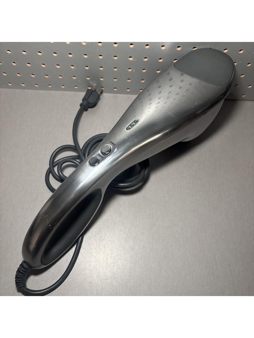 BROOKSTONE MAX F-209 Percussion Massager 3 Speed Full Body Single Node READ